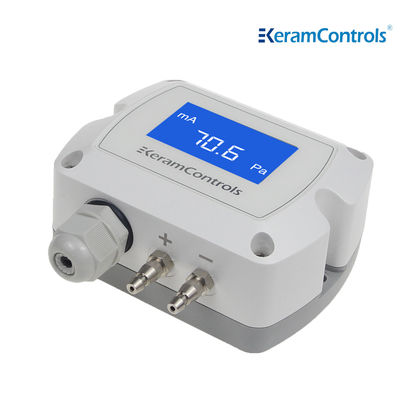 0-10V LCD ডিসপ্লে ডিফারেনশিয়াল প্রেসার ট্রান্সমিটার HVAC-এর জন্য