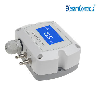 0-10V LCD ডিসপ্লে ডিফারেনশিয়াল প্রেসার ট্রান্সমিটার HVAC-এর জন্য