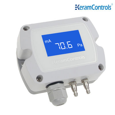 -100~100pa LCD ডিসপ্লে ডিফারেনশিয়াল প্রেসার ট্রান্সমিটার HVAC এর জন্য