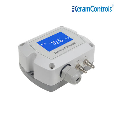 -100~100pa LCD ডিসপ্লে ডিফারেনশিয়াল প্রেসার ট্রান্সমিটার HVAC এর জন্য