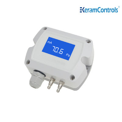-100~100pa LCD ডিসপ্লে ডিফারেনশিয়াল প্রেসার ট্রান্সমিটার HVAC এর জন্য