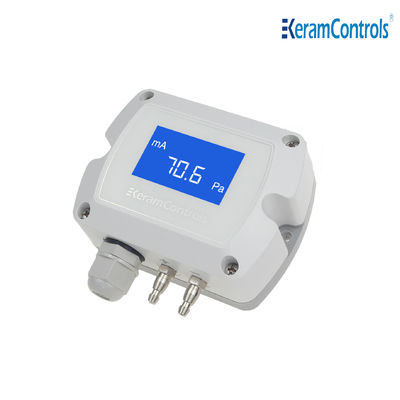 -100~100pa LCD ডিসপ্লে ডিফারেনশিয়াল প্রেসার ট্রান্সমিটার HVAC এর জন্য