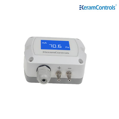 0-10V LCD ডিসপ্লে ডিফারেনশিয়াল প্রেসার ট্রান্সমিটার HVAC-এর জন্য