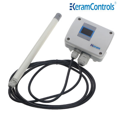 তারের 0-10V এয়ার ভেলোসিটি ট্রান্সমিটার IP65 16-24V