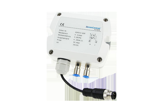 KDP210AC RS485 এলসিডি ডিসপ্লে Hvac ক্লিন রুমের জন্য ডিফারেনশিয়াল চাপ ট্রান্সমিটার